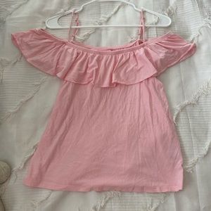 Lilly Pulitzer Pink Ruffle Tank Top